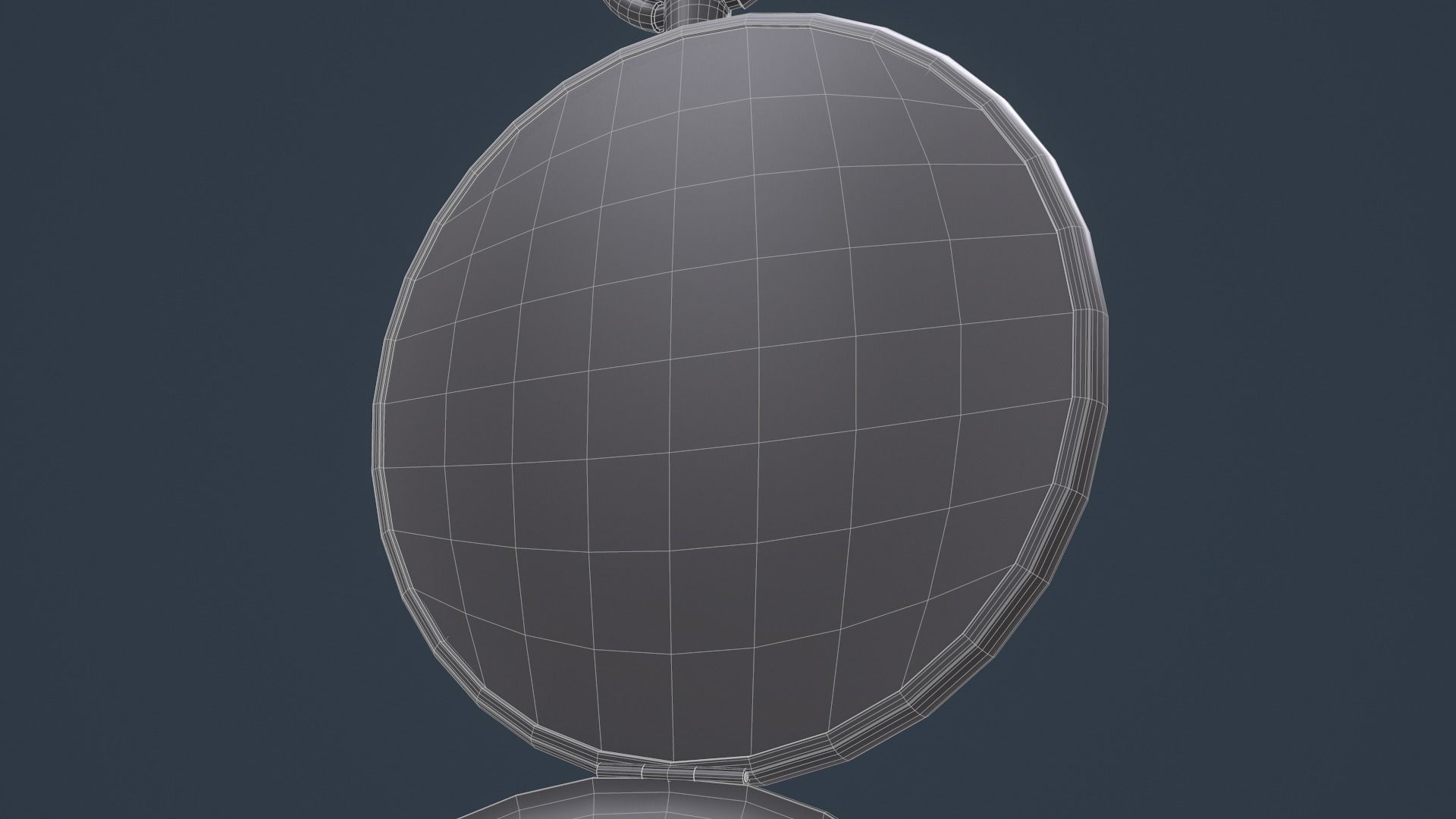 Gold Pocket Watch 3D model_18