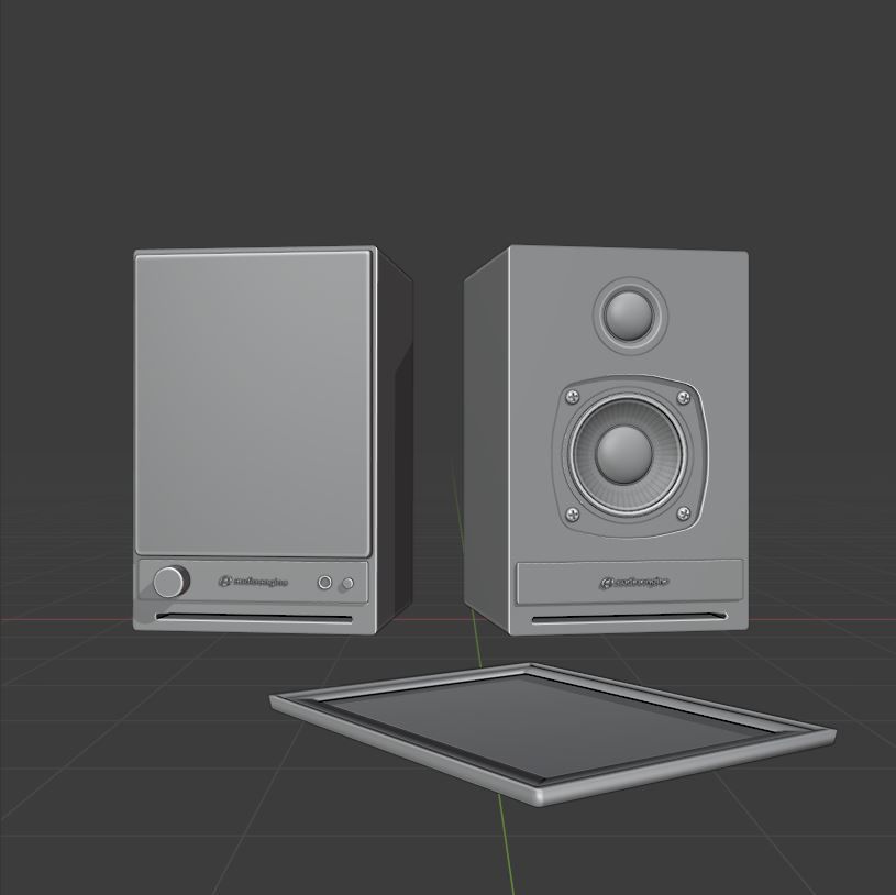 Audioengine HD3 Speakers 3D model_1