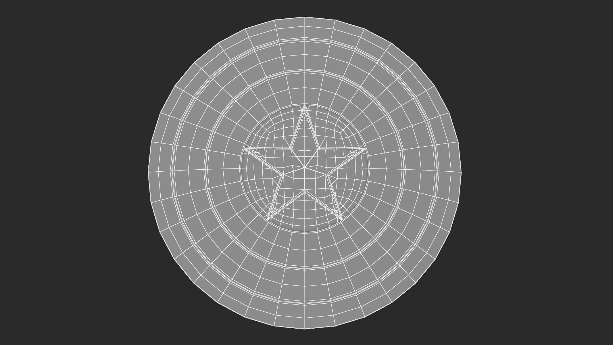 Captain America Shield 3D model_16