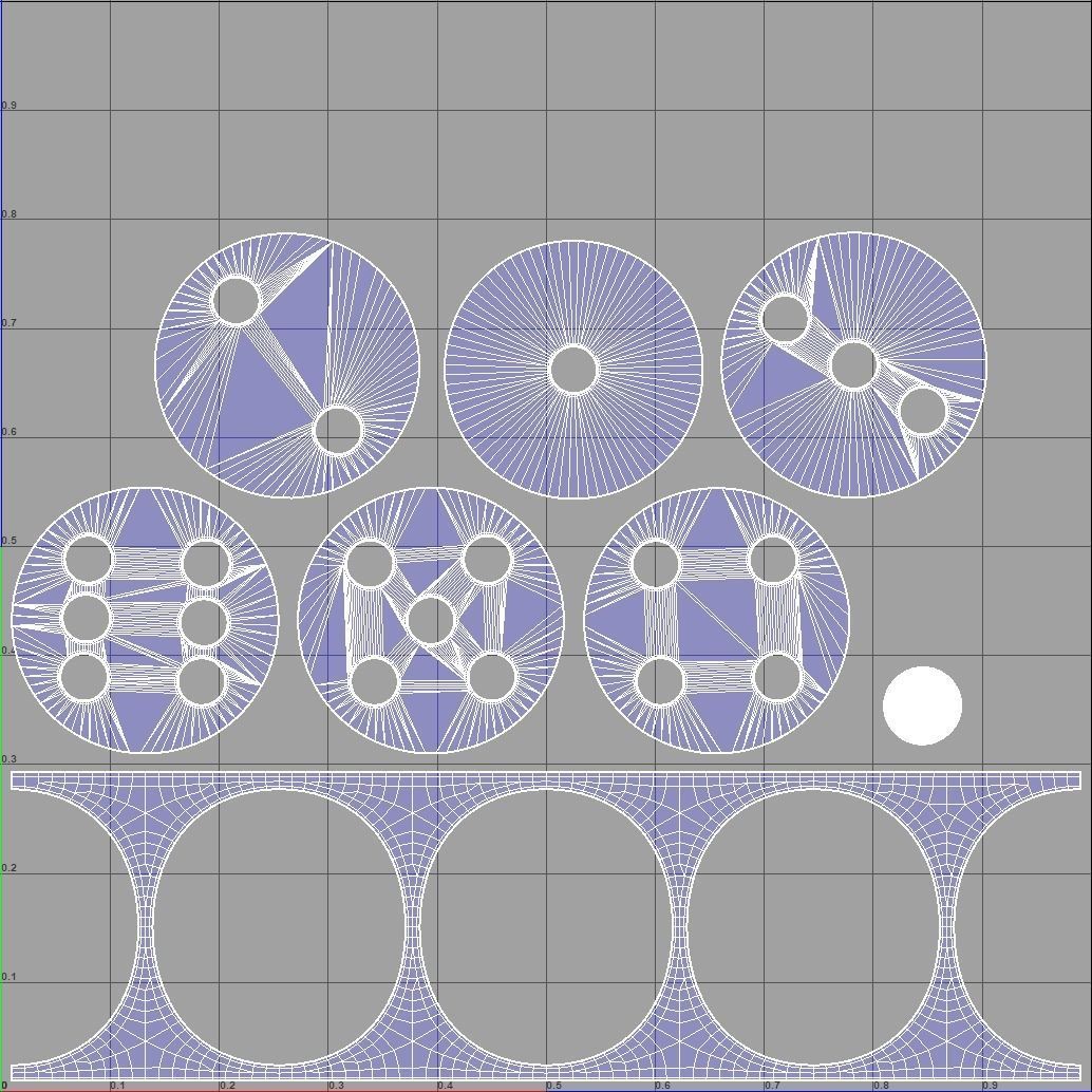 Two Dice Cubes Low-poly 3D model_6