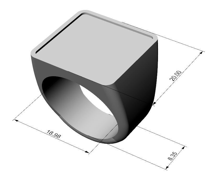 Avatar the Last Airbender Element Signet Rings 3D print model_4