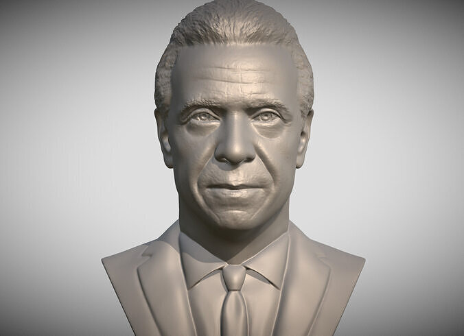 Andrew Cuomo bust 3D printing ready stl obj formats 3D print model