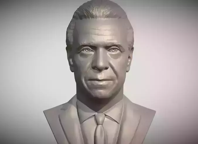 Andrew Cuomo bust 3D printing ready stl obj formats 3D print model