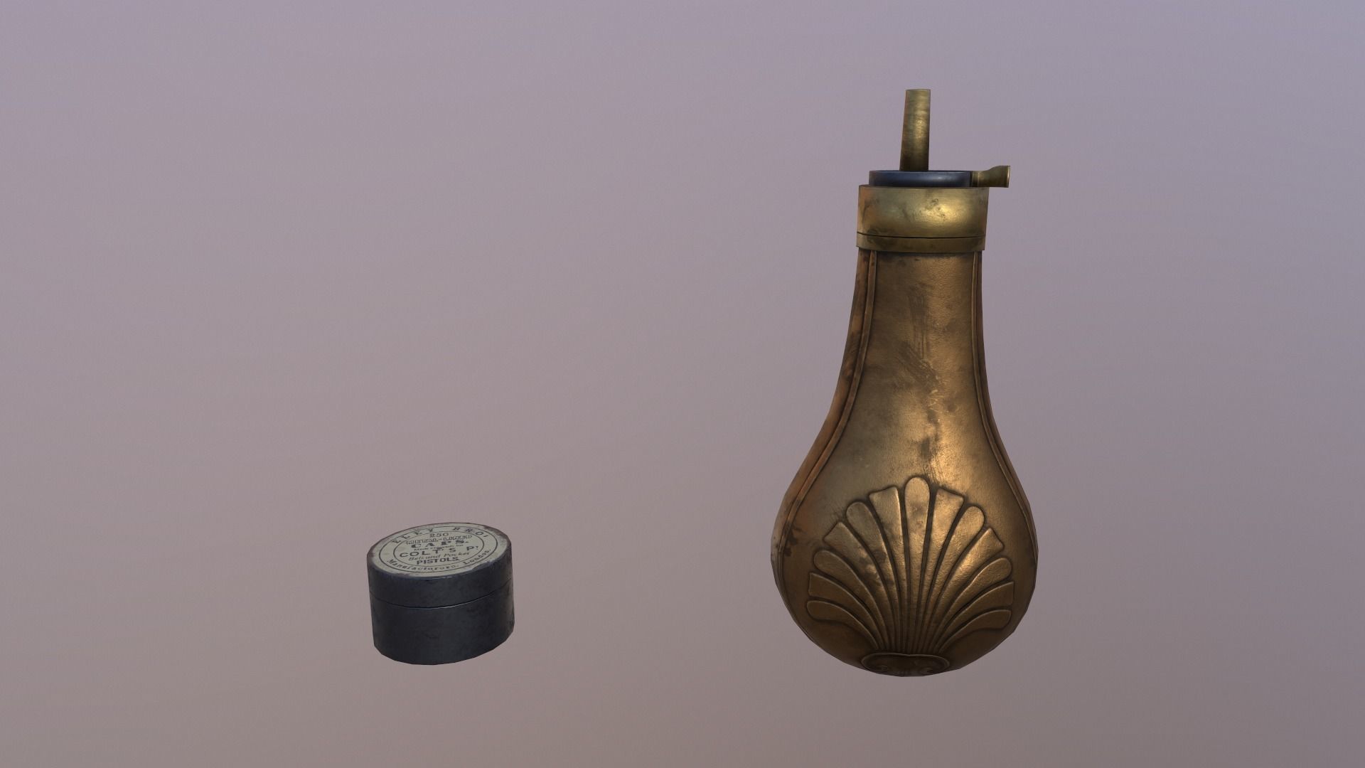Navy colt 1851  Low-poly 3D model_7