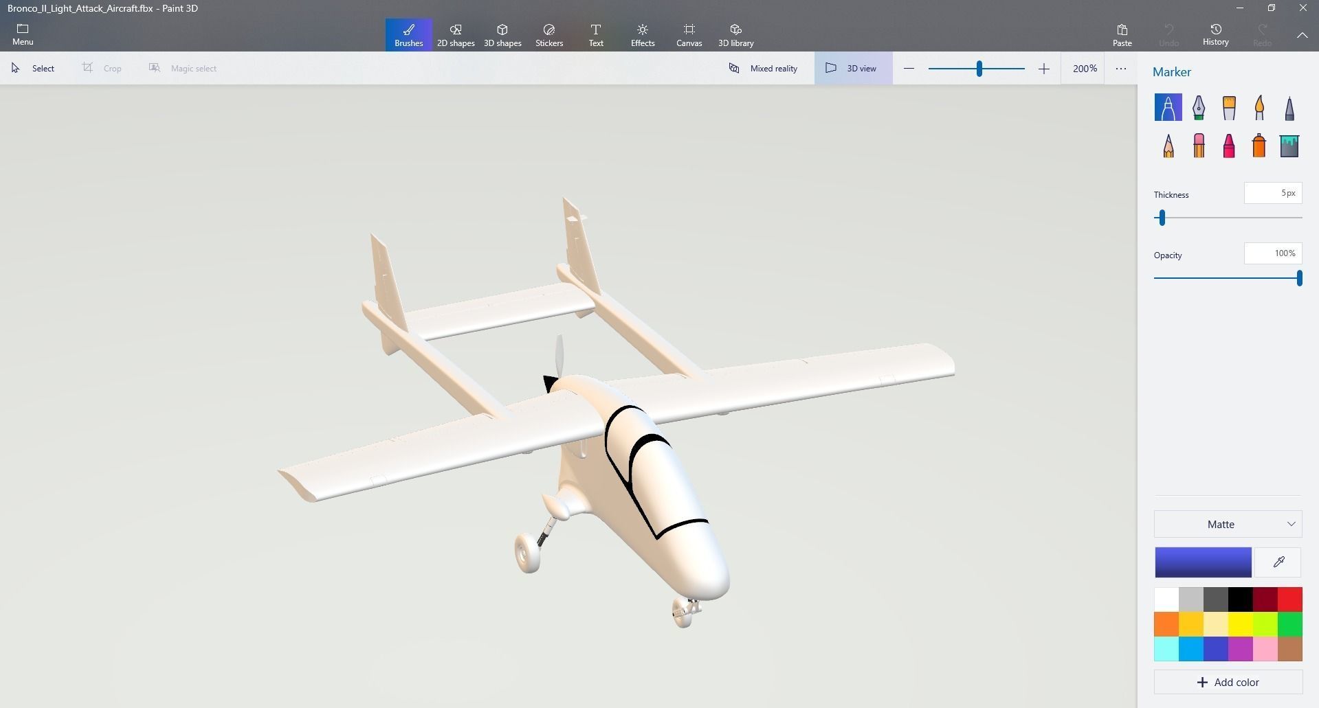 Bronco II - Advanced HIGH-PERF RECON LIGHT ATTACK AIRCRAFT - 3D model_22