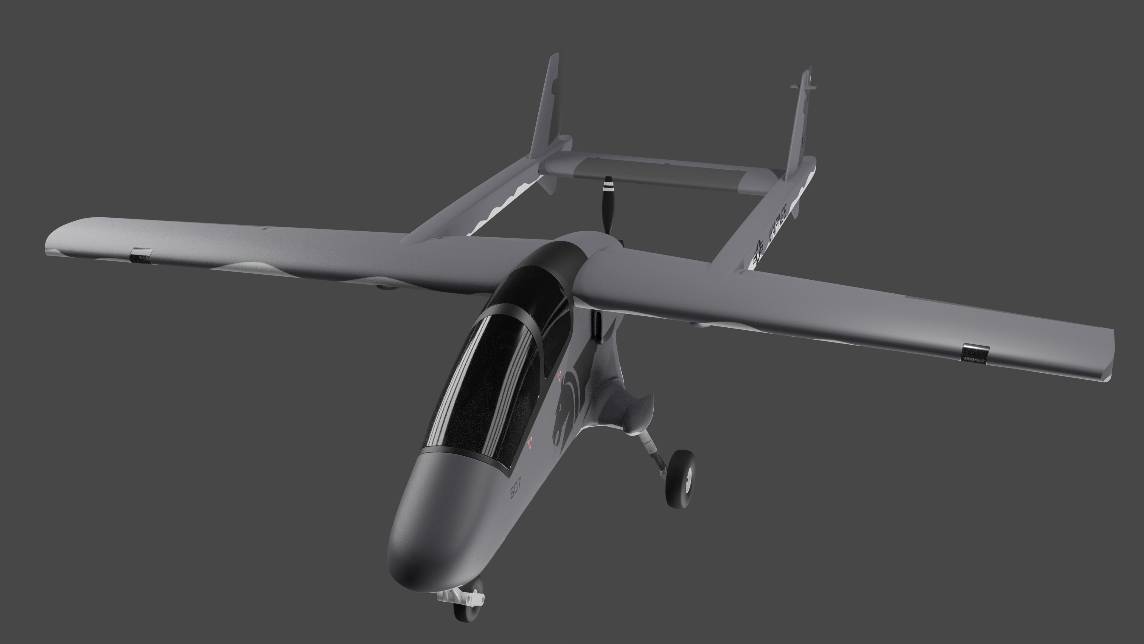 Bronco II - Advanced HIGH-PERF RECON LIGHT ATTACK AIRCRAFT - 3D model_2