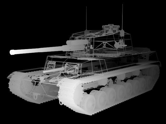Type5 medium tank Chi ri 3D model_7