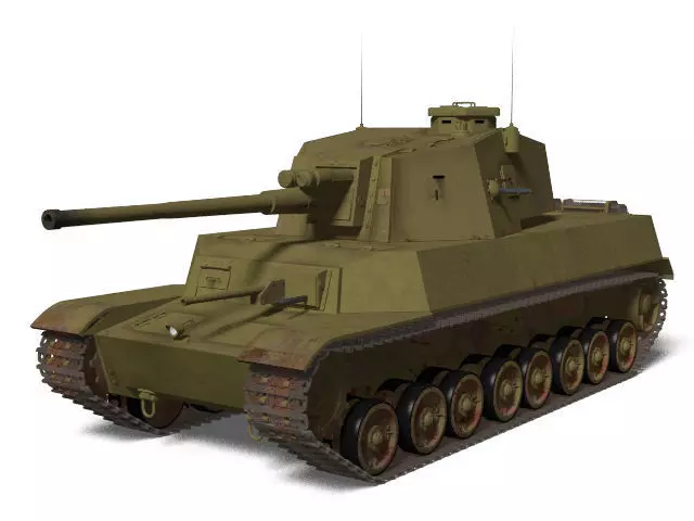 Type5 medium tank Chi ri 3D model_0
