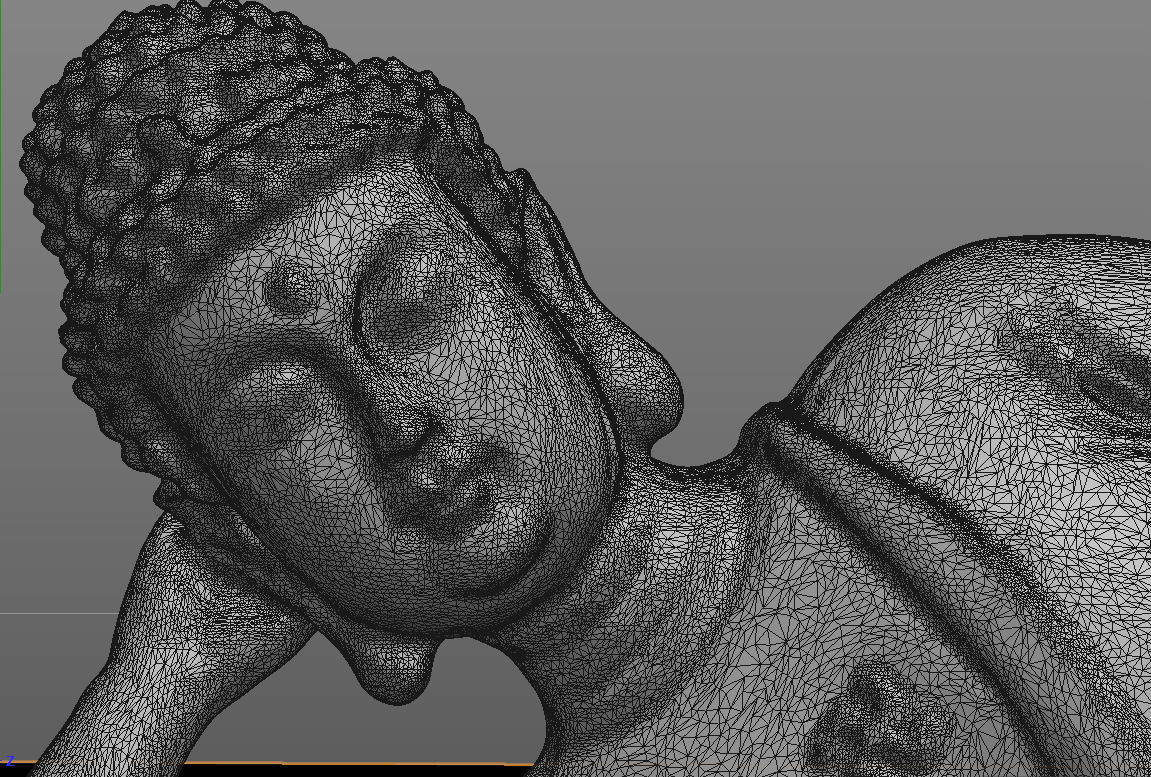 Lying Buddha - Buddha entering Nirvana 3D model_6