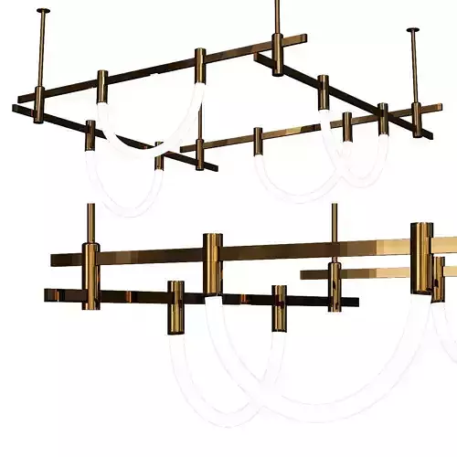 LUGRIN ceiling light with five glass balls