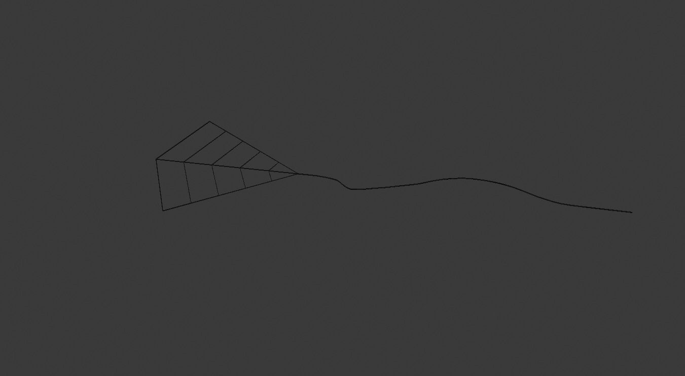 Kite Model flying in sky Low-poly 3D model_2