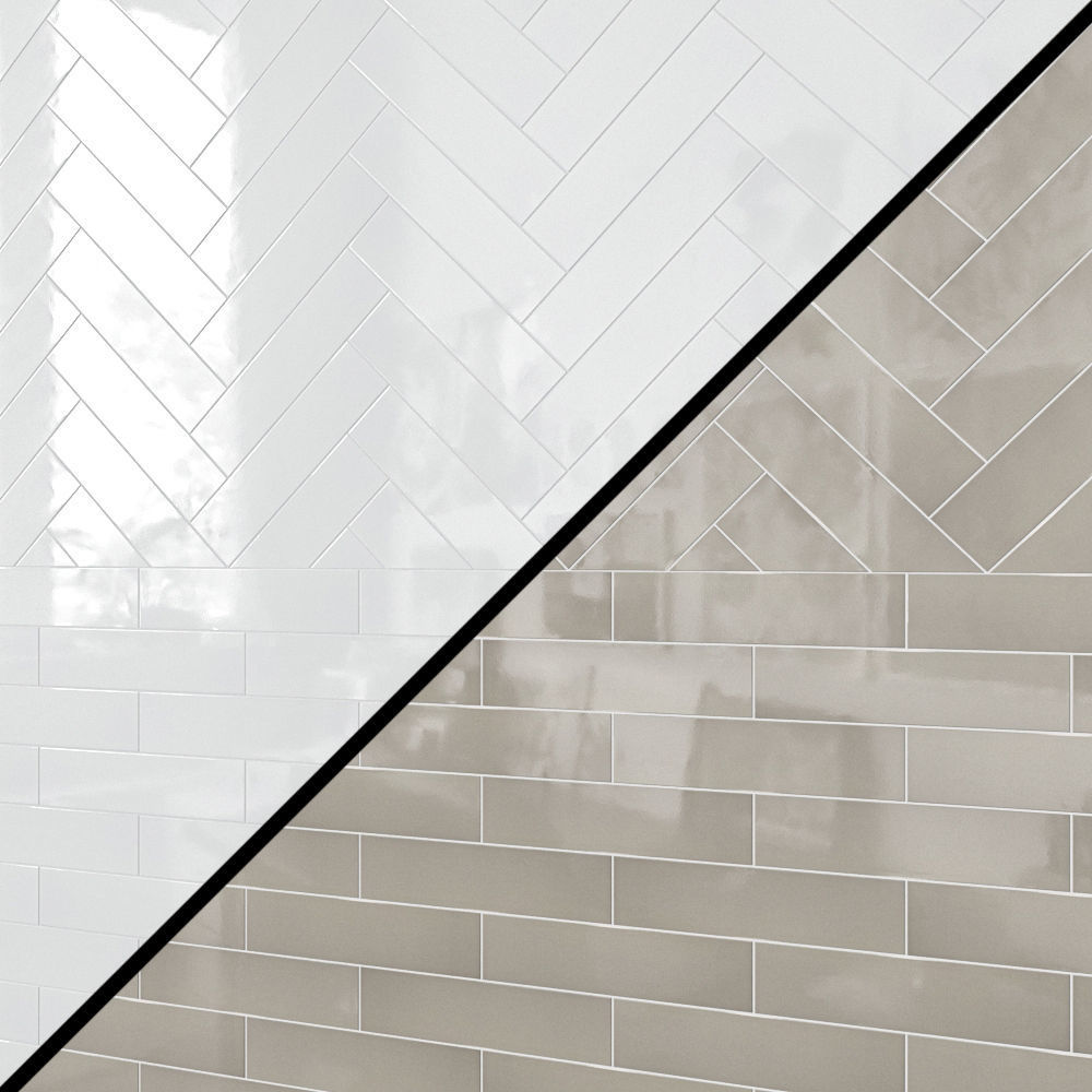 Hudson 3 x 12 Ceramic Subway Tile 3D model_1