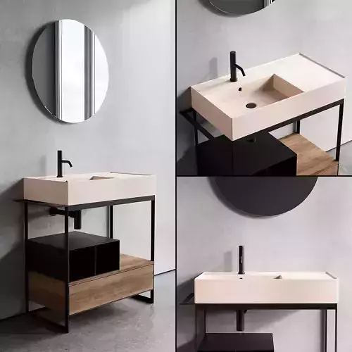 Scarabeo Ceramiche Solid Vanity Unit Set 2