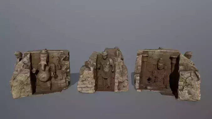 buda temple  Low-poly 3D model
