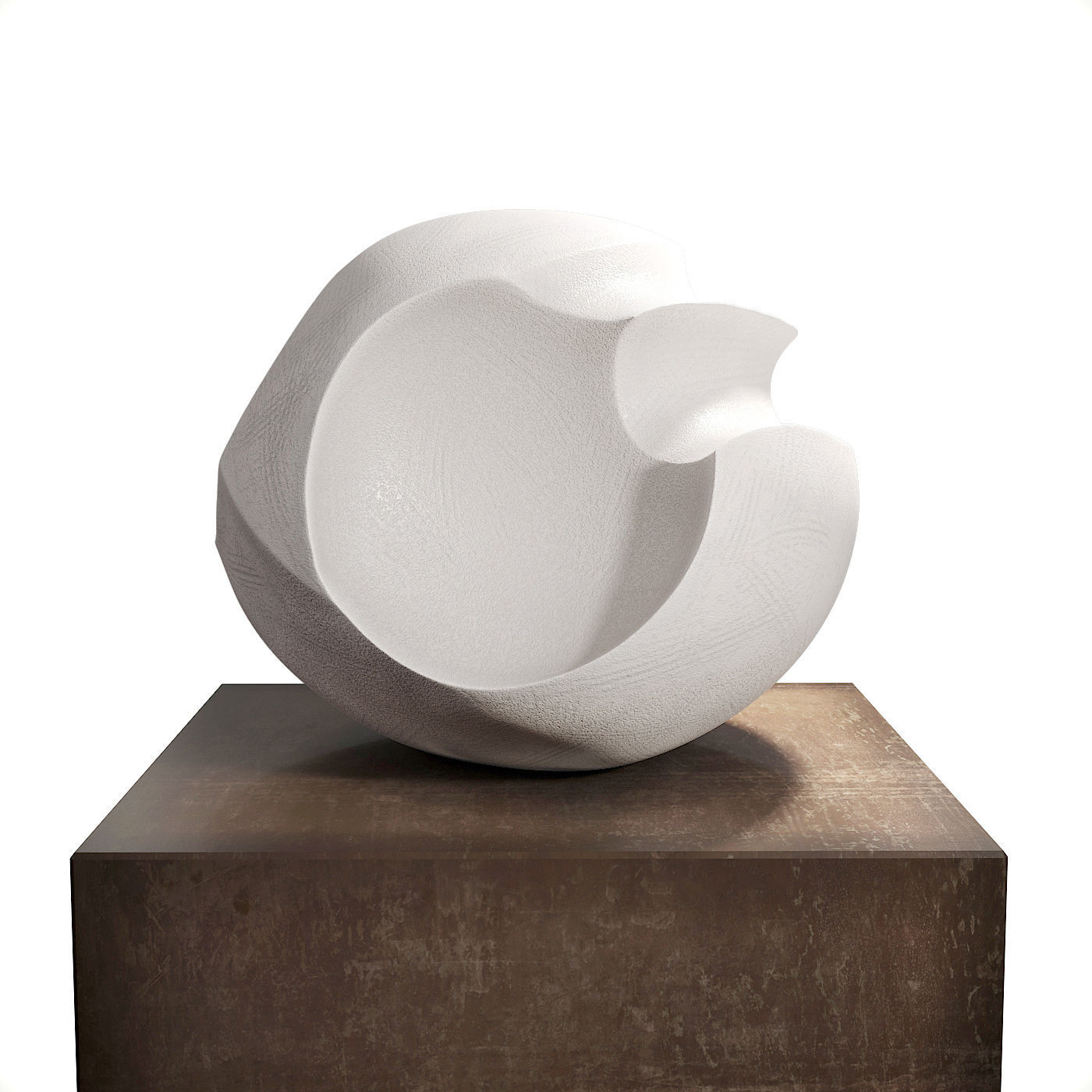 James Oughtibridge White Blade Form sculpture 3D model_3