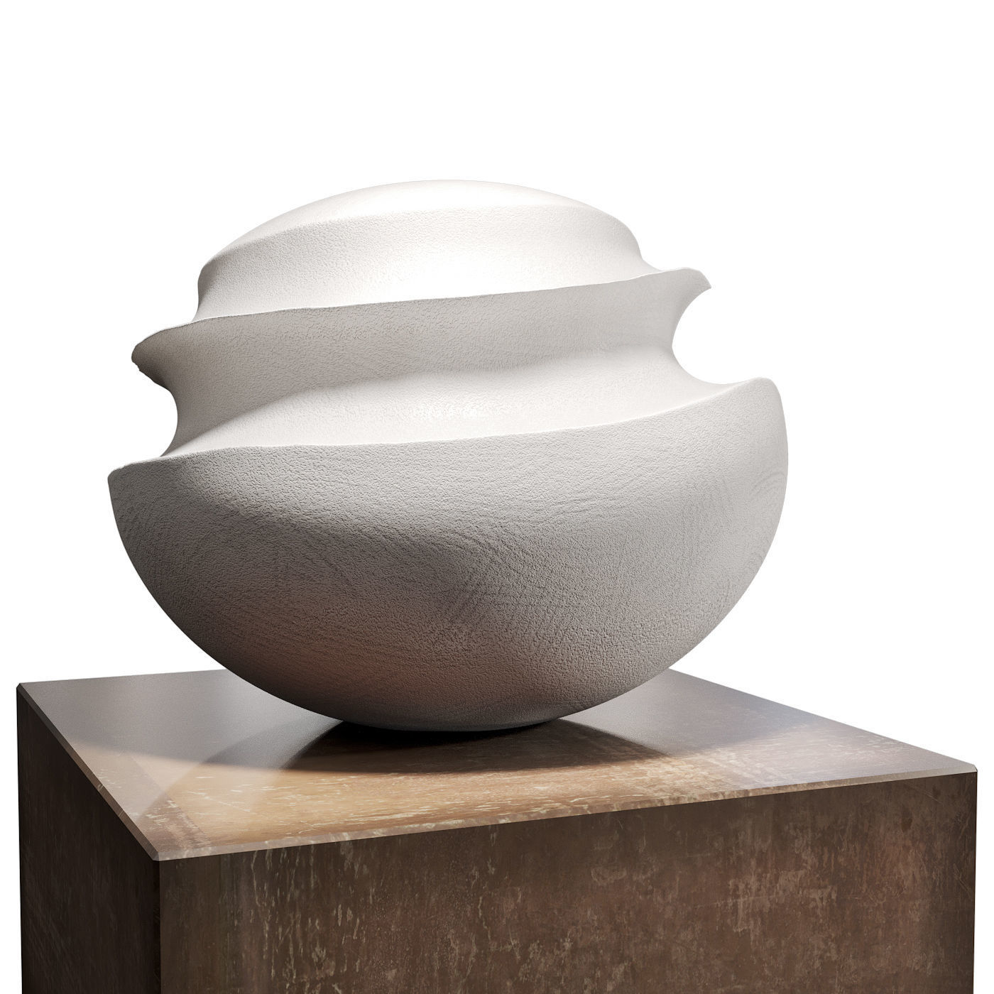 James Oughtibridge White Blade Form sculpture 3D model_2