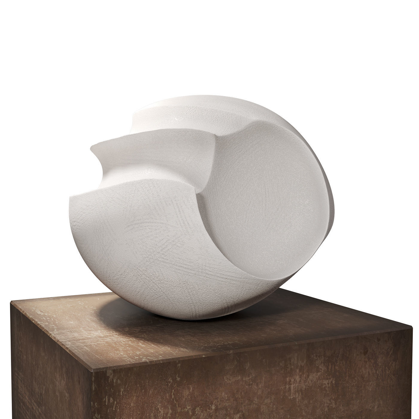 James Oughtibridge White Blade Form sculpture 3D model_1