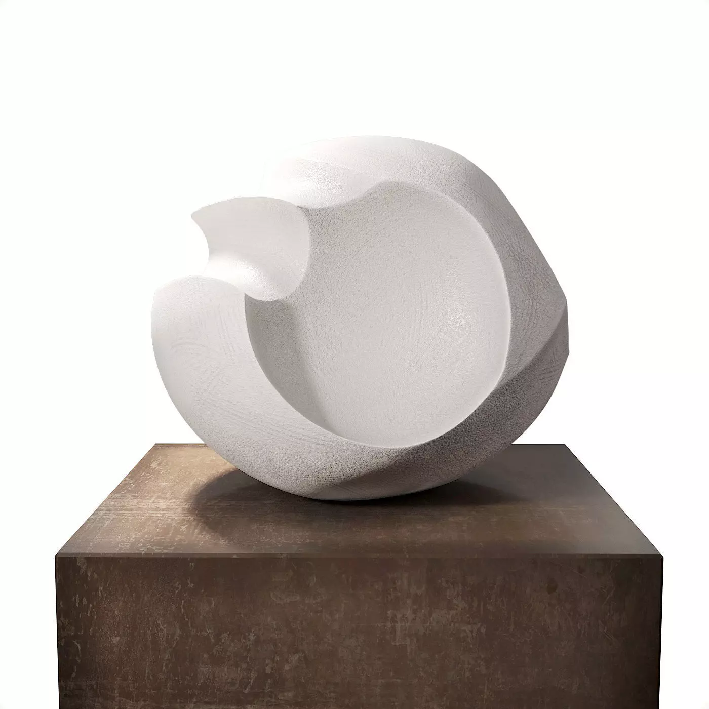 James Oughtibridge White Blade Form sculpture 3D model_0