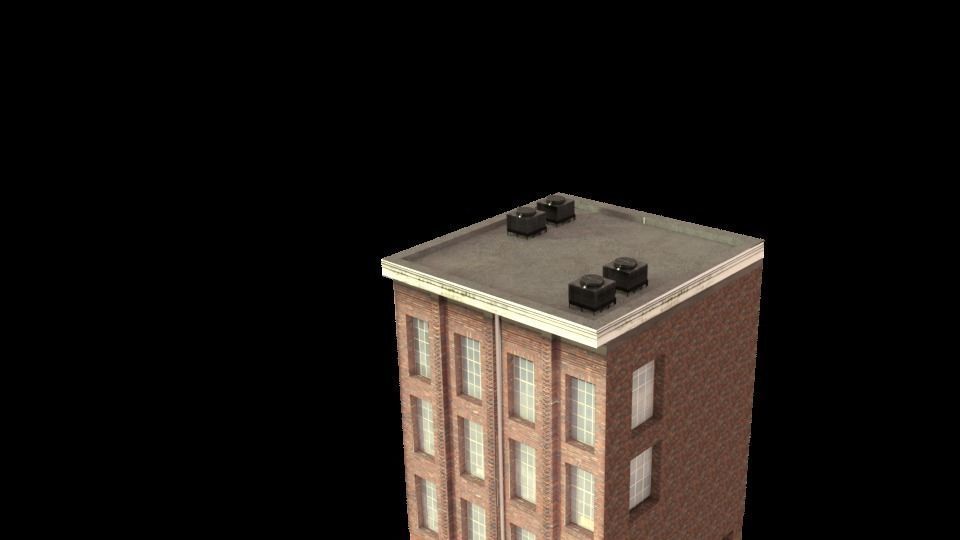 3d building new york Low-poly 3D model_1