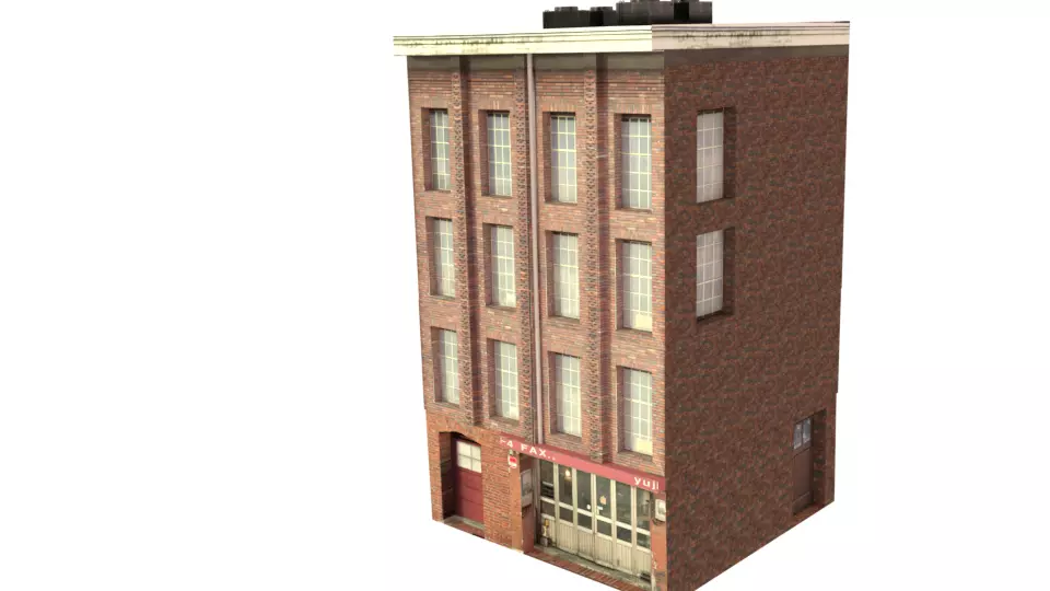 3d building new york Low-poly 3D model_0