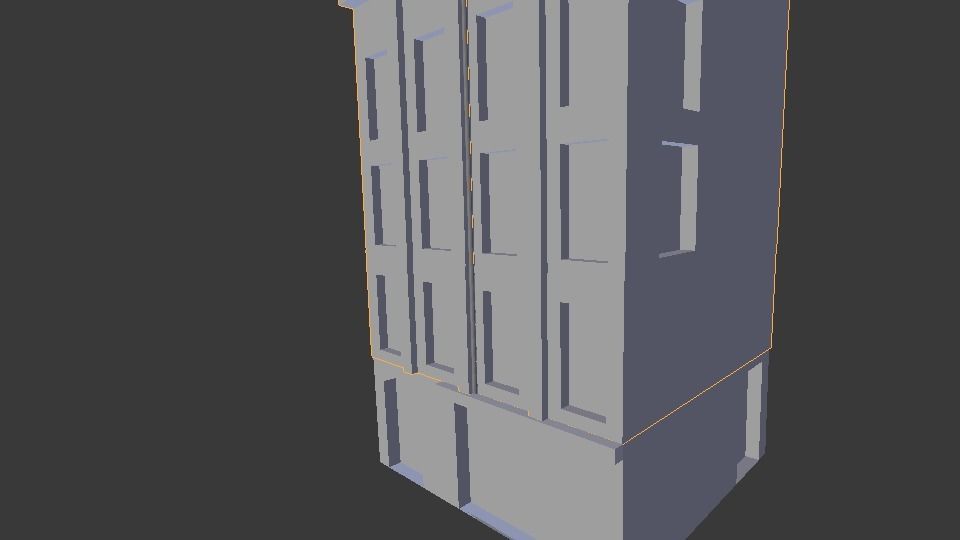 3d building new york Low-poly 3D model_2