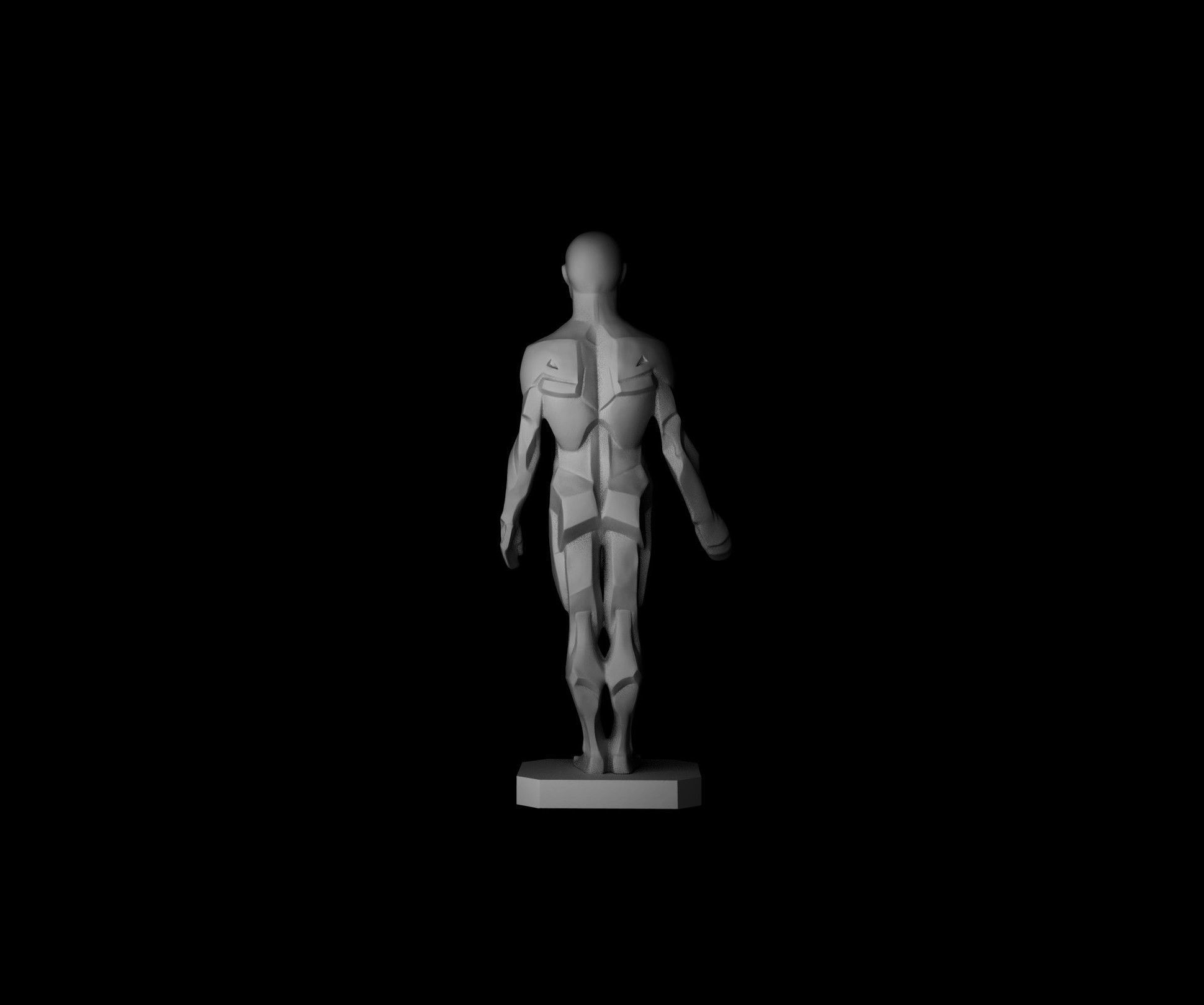 Male Planes of the Body - John Asaro 3D model_4