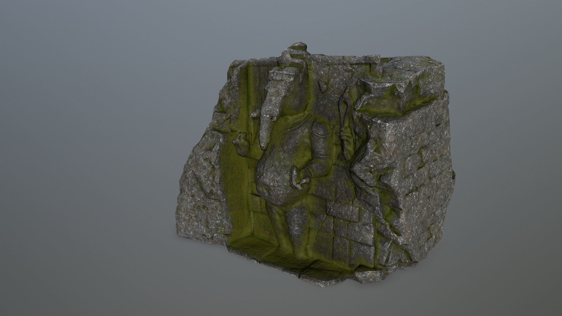 buda temple Low-poly 3D model_6