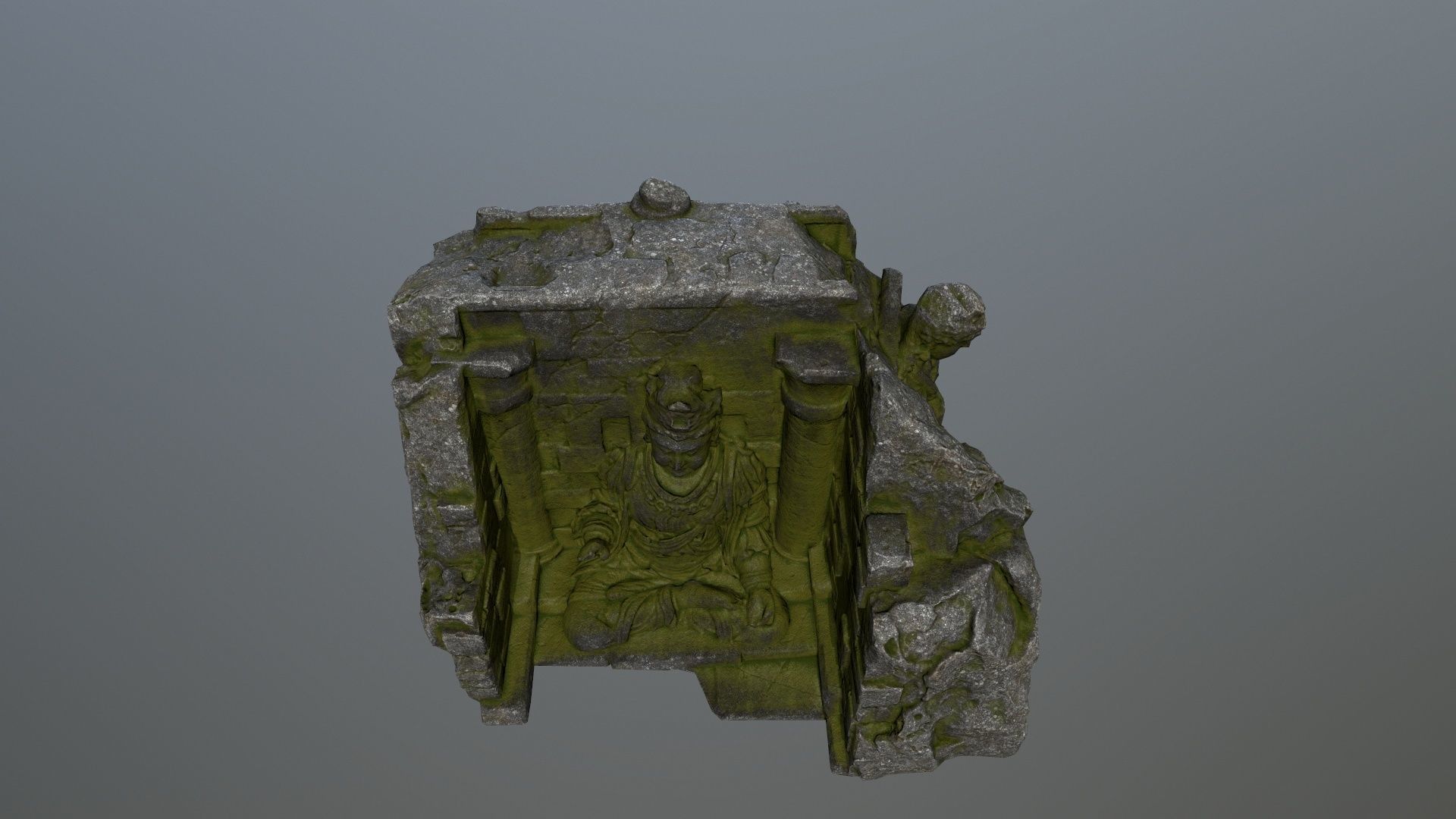 buda temple Low-poly 3D model_12