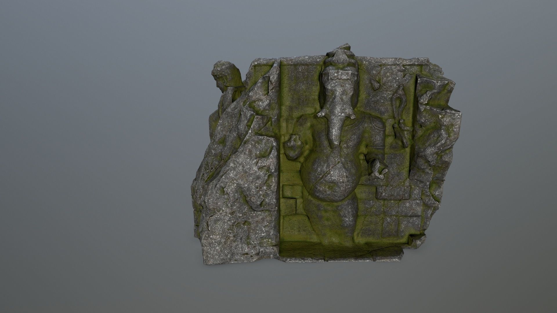 buda temple Low-poly 3D model_7