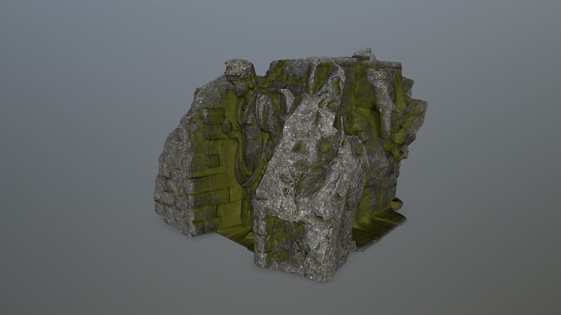 buda temple Low-poly 3D model_8