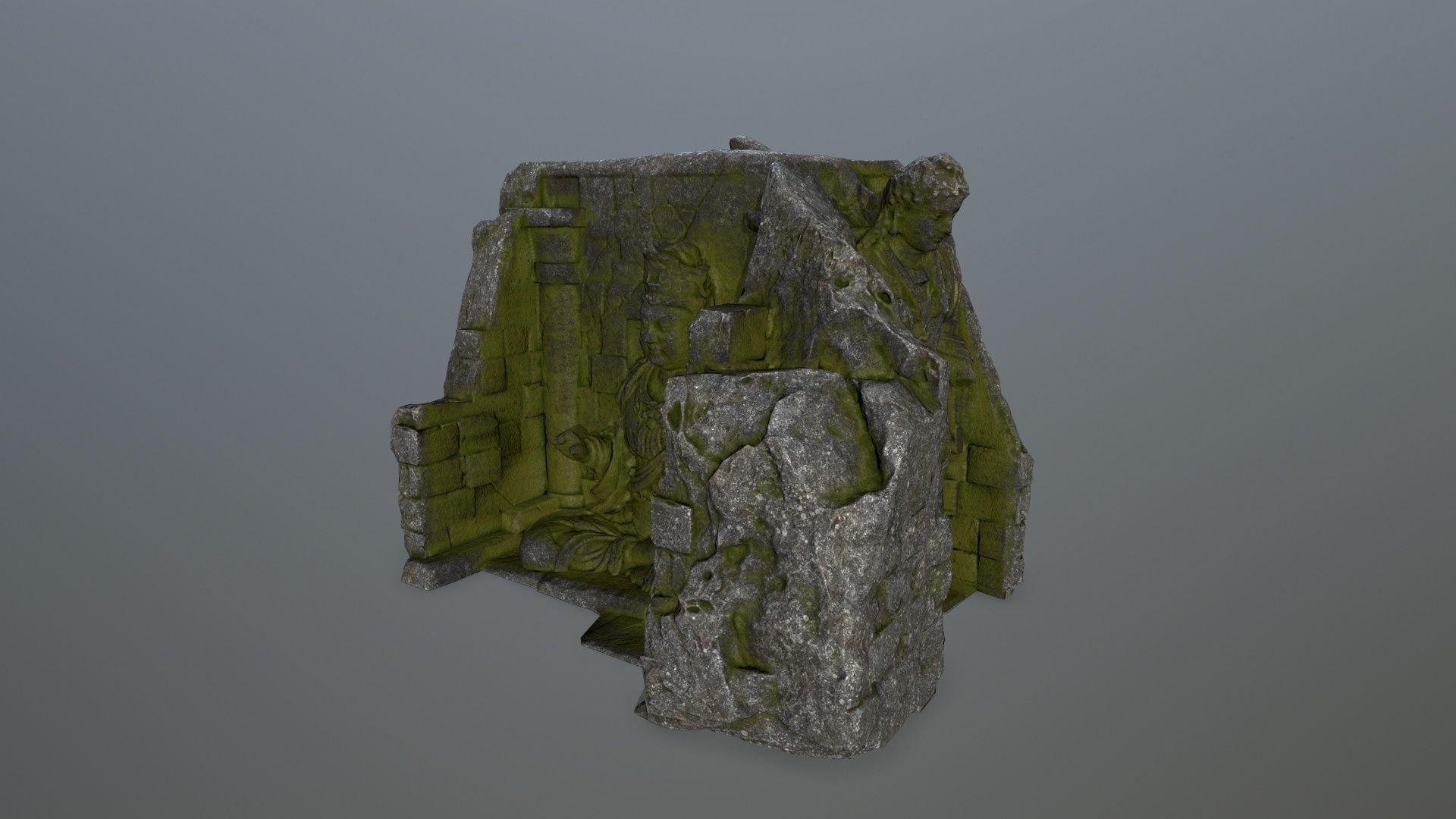 buda temple Low-poly 3D model_10