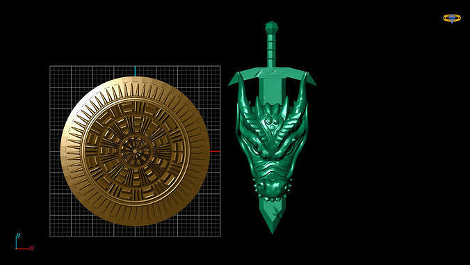 Dragon Sword 3D print model