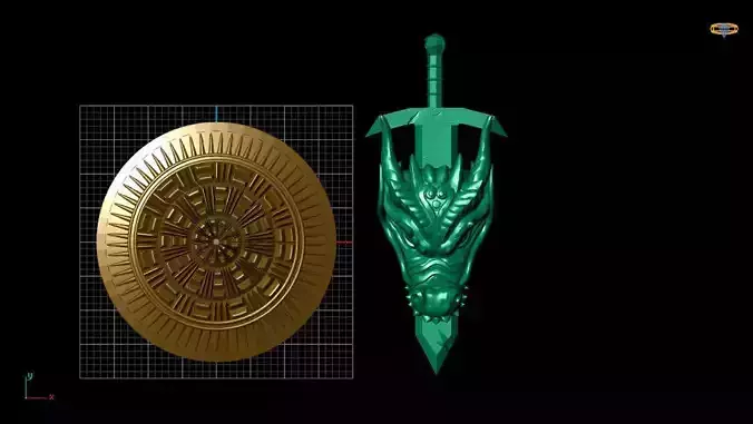 Dragon Sword 3D print model