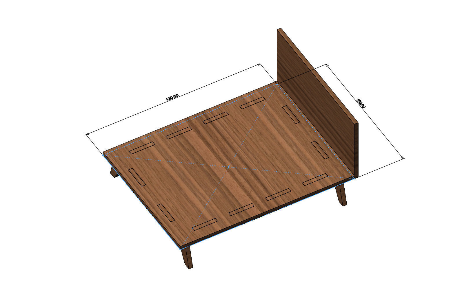 Miniature set of bedroom furniture for model making props 3D print model_8