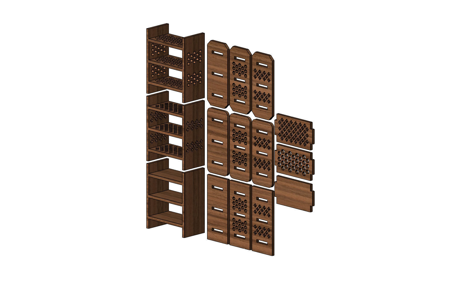 Miniature set of bedroom furniture for model making props 3D print model_2