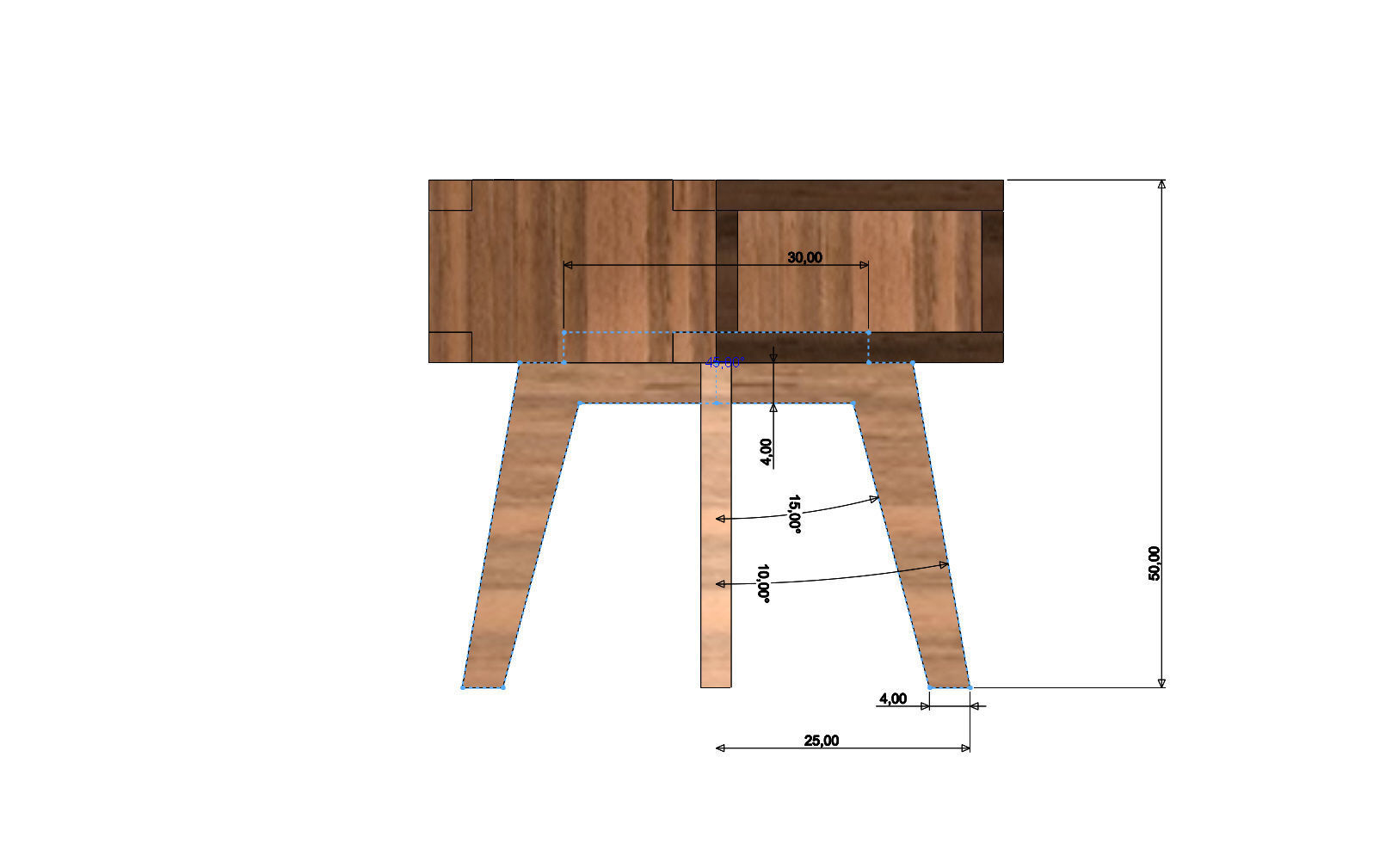 Miniature set of bedroom furniture for model making props 3D print model_23