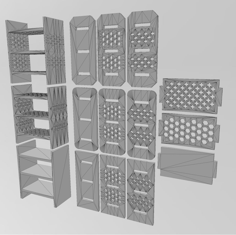 Miniature set of bedroom furniture for model making props 3D print model_30