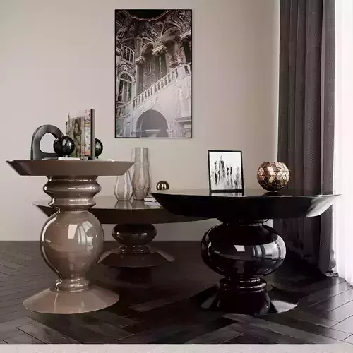 Modern tables 3D model
