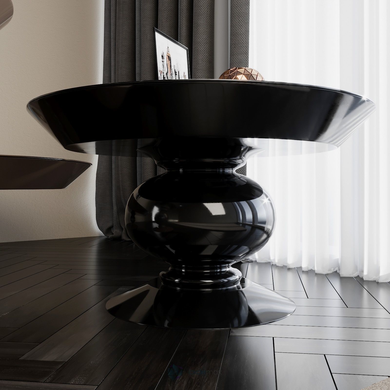 Modern tables 3D model_2