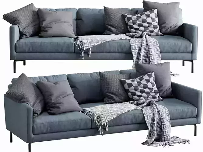 Interface Luca 3 seater 3D model