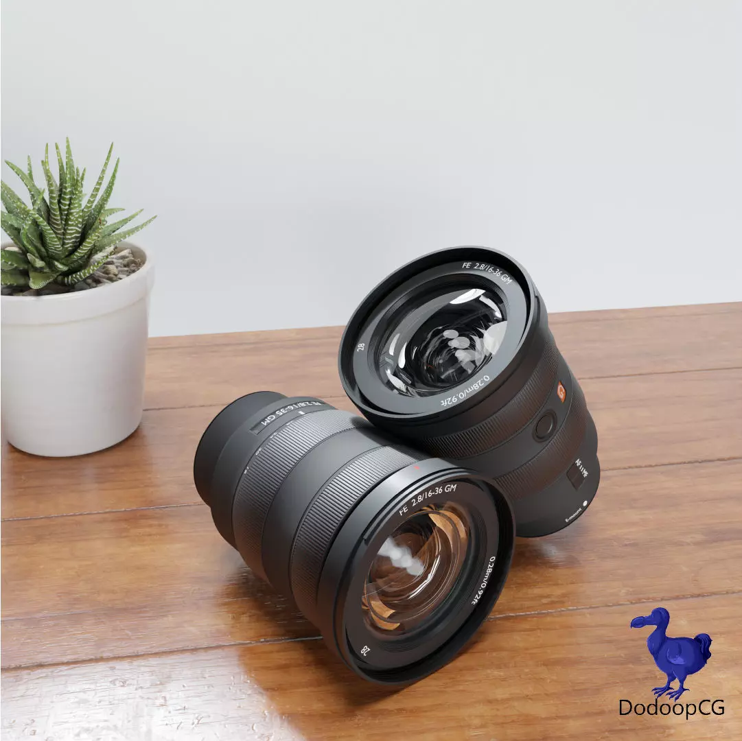 Sony FE 16-35mm F2  8 GM Camera Lens 3D Model 3D model_0