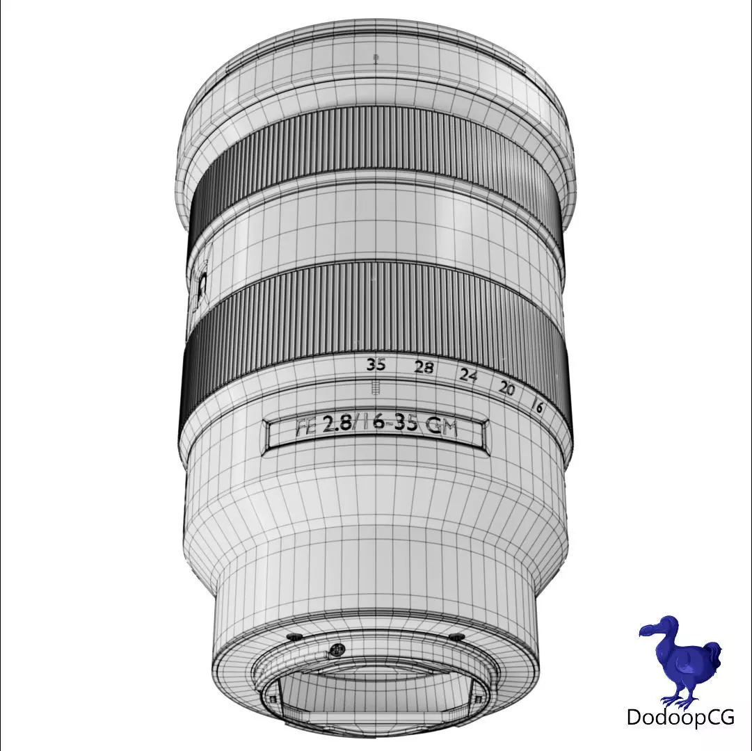 Sony FE 16-35mm F2  8 GM Camera Lens 3D Model 3D model_9