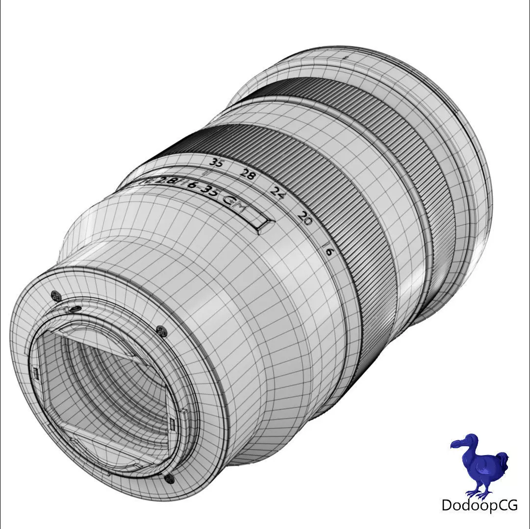 Sony FE 16-35mm F2  8 GM Camera Lens 3D Model 3D model_5