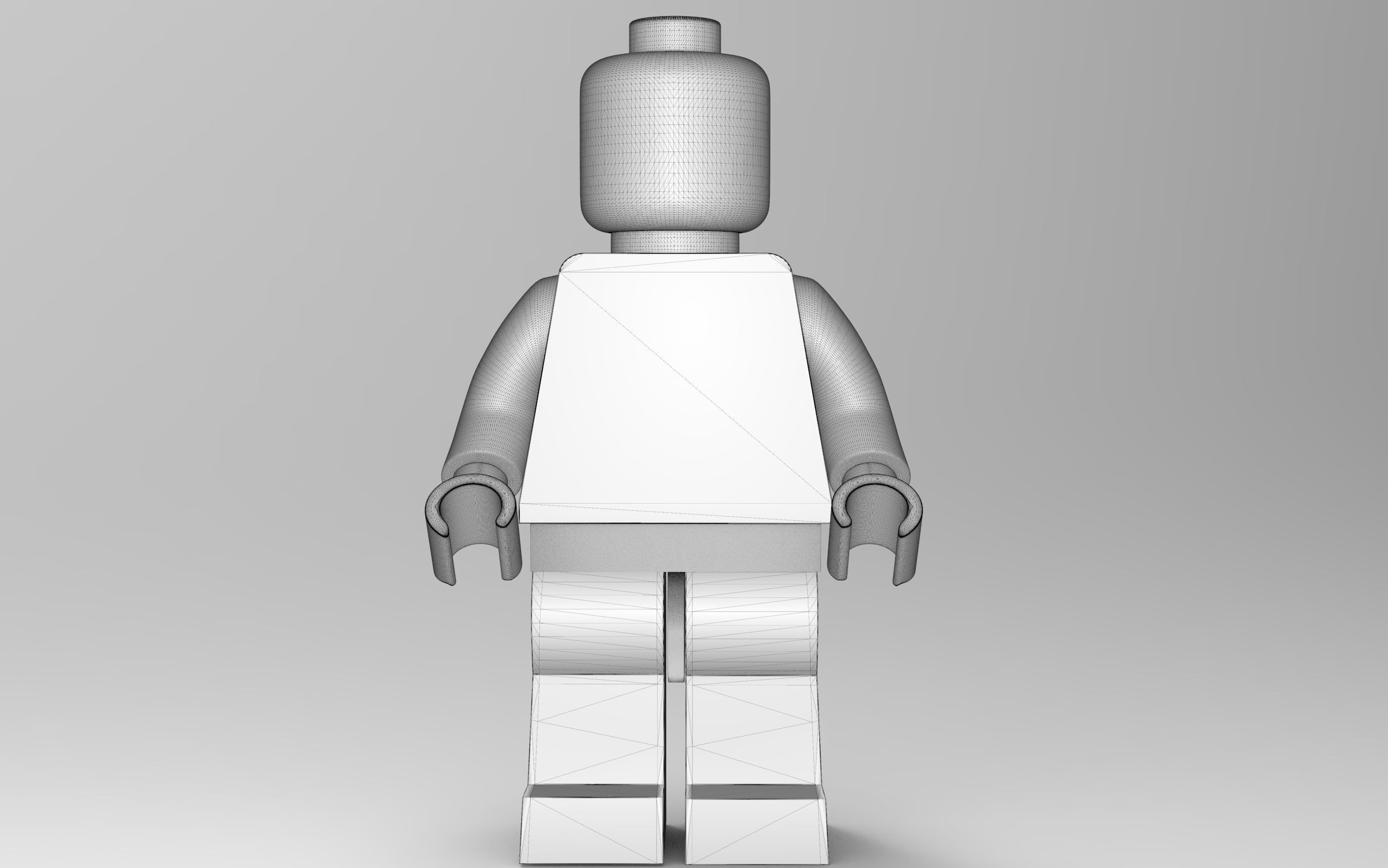 lego character 3D model_2