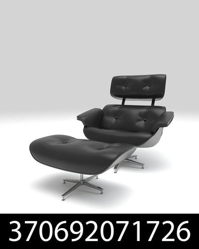 42 Armchair with ottoman 3D model