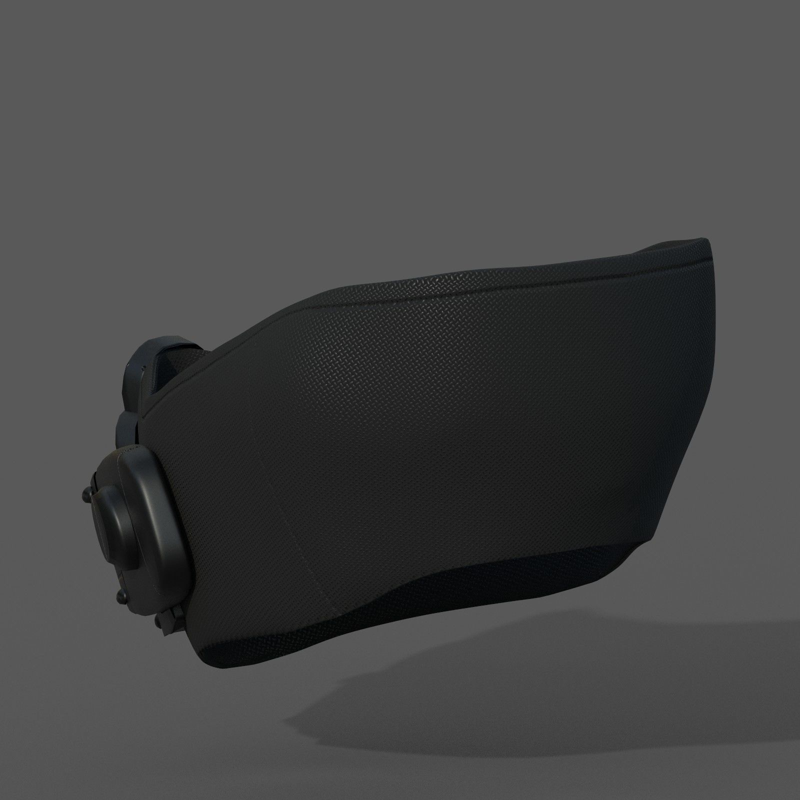 Gas mask respirator scifi futuristic 3d  Low-poly 3D model_6