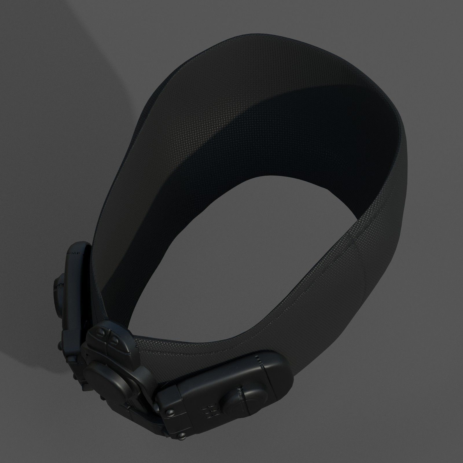 Gas mask respirator scifi futuristic 3d  Low-poly 3D model_2