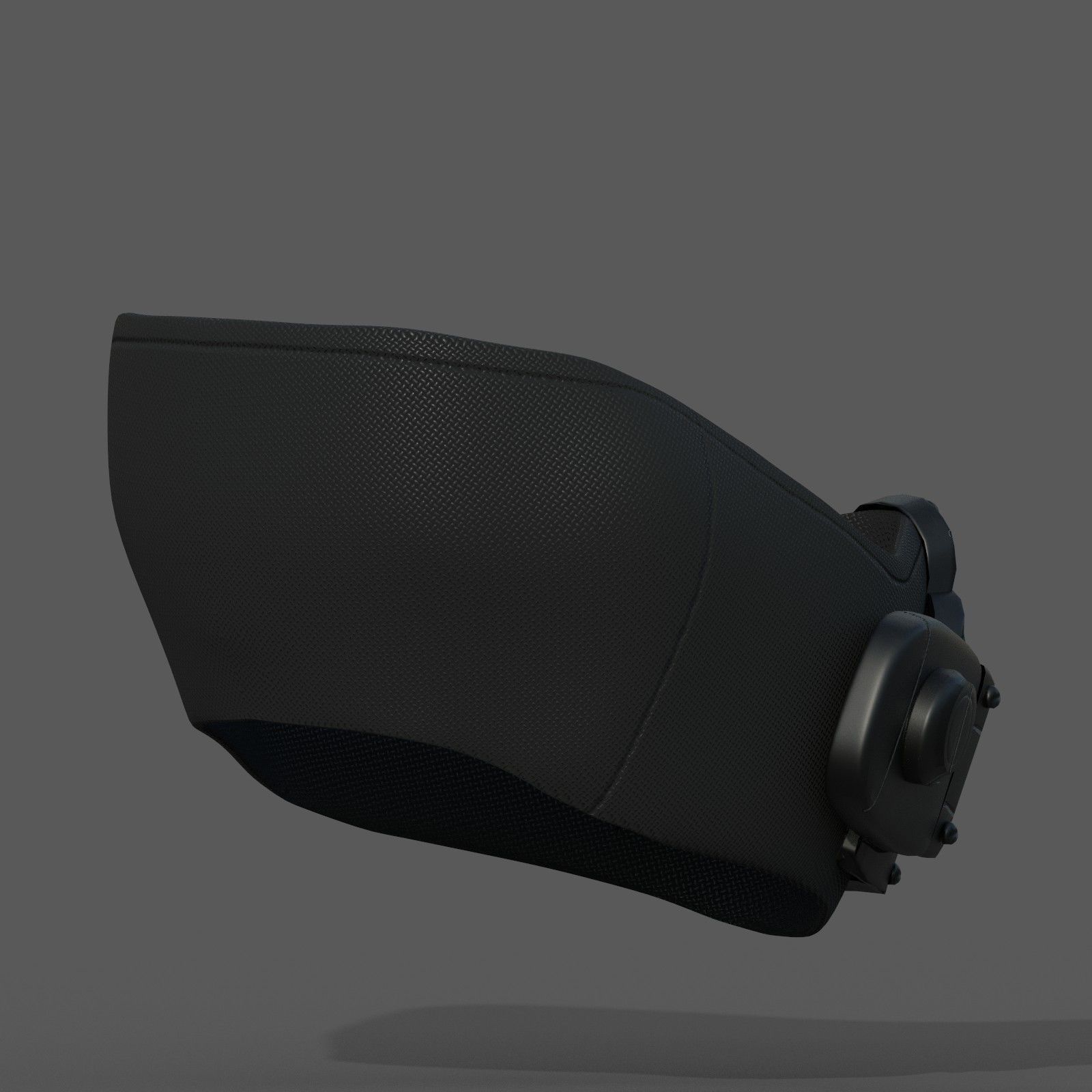 Gas mask respirator scifi futuristic 3d  Low-poly 3D model_4