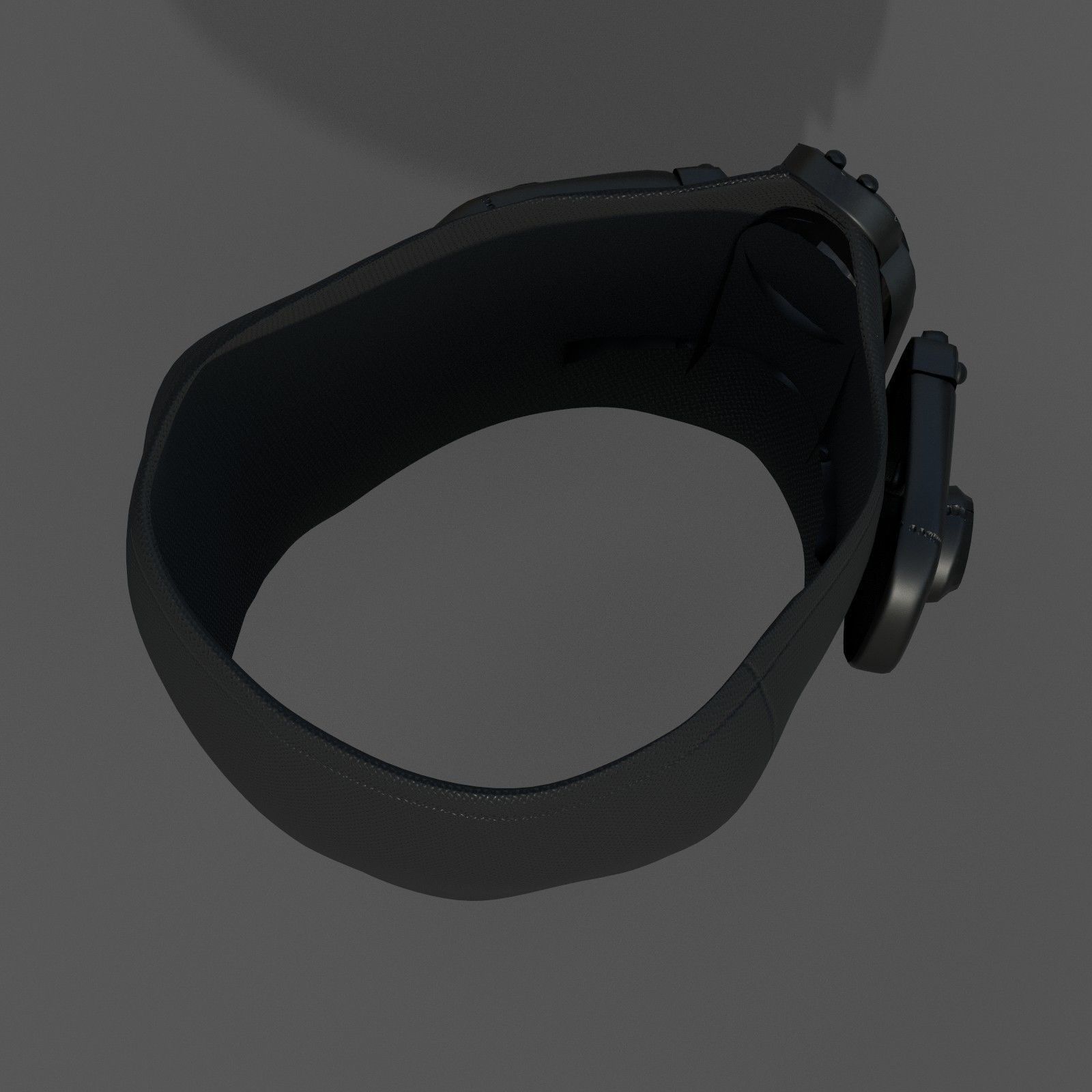 Gas mask respirator scifi futuristic 3d  Low-poly 3D model_5