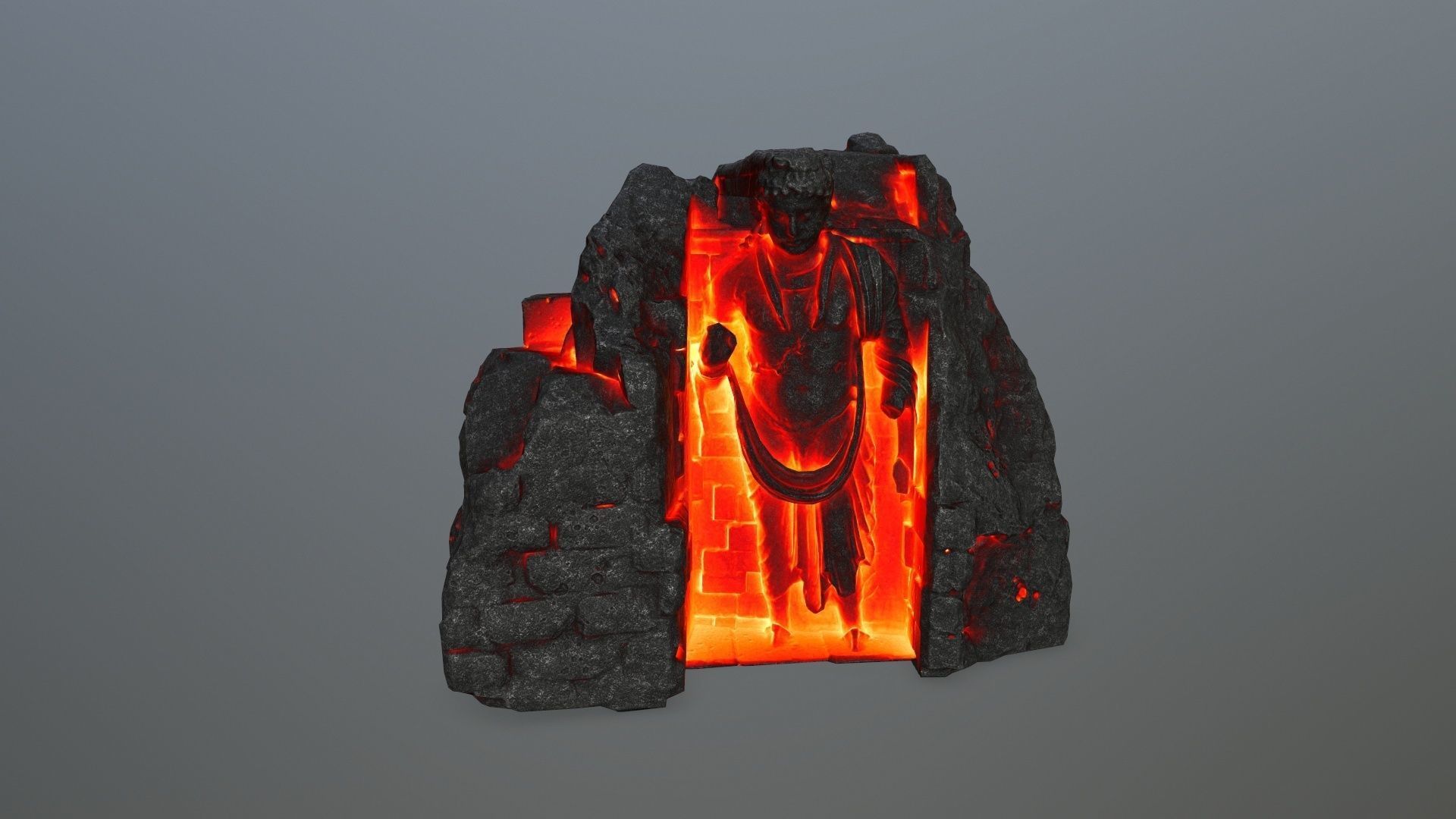 buda temple  Low-poly 3D model_9